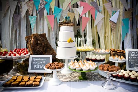 Candy and dessert bars are becoming more and more popular on the wedding